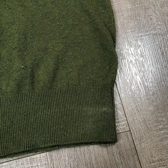 J.Crew Women’s Olive Green Sweater with ruffle sleeves Size S - Picture 11 of 15